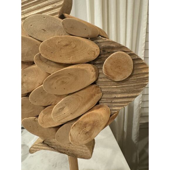 Driftwood Fish Sculpture Beach Ocean Art Marina Beach Nautical‎ Fish Decor 16” - Picture 2 of 8